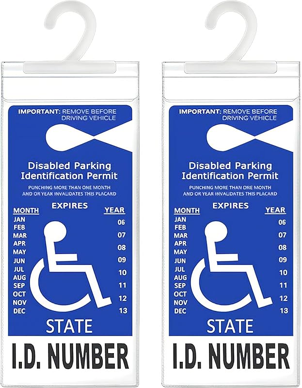 LotFancy Handicap Parking Permit Holder